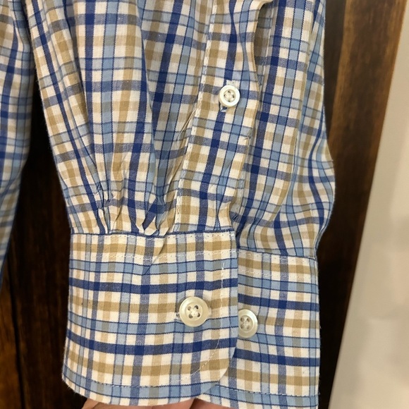 Saddlebred Men's Blue and White Checkered Shirt - Picture 5 of 10